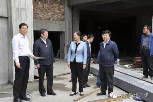 市長(zhǎng)陳青，副市長(zhǎng)王月成陪同省電力投資集團(tuán)公司總經(jīng)理李輝一行深入階州廣場(chǎng)視察